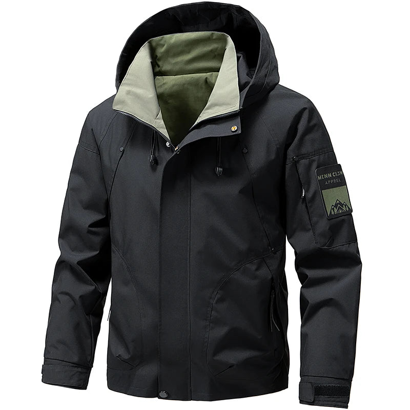 Jaqueta Masculina Impermeável com Zíper Windbreaker Everest
