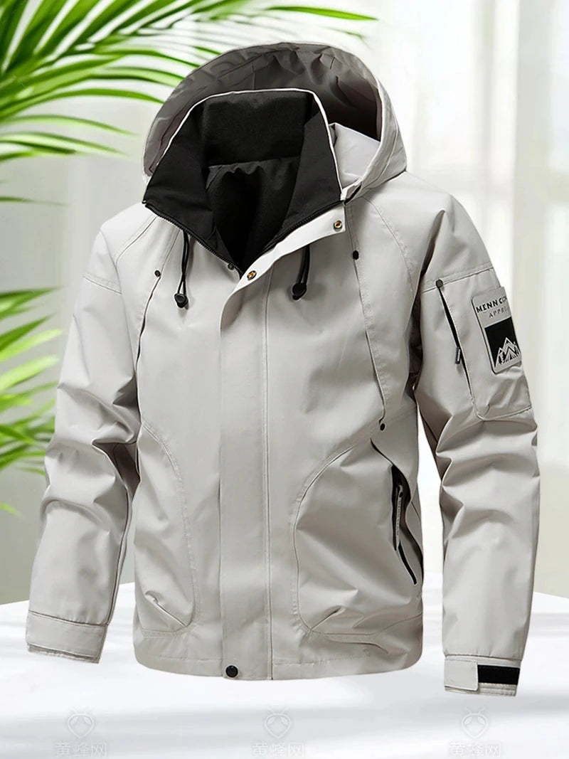 Jaqueta Masculina Impermeável com Zíper Windbreaker Everest
