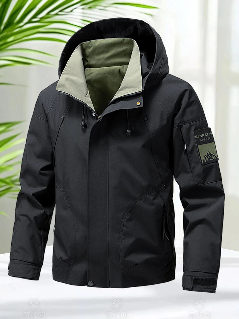 Jaqueta Masculina Impermeável com Zíper Windbreaker Everest