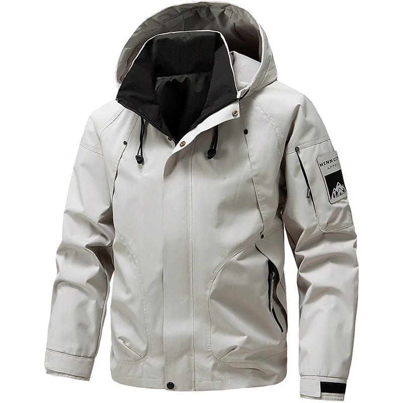 Jaqueta Masculina Impermeável com Zíper Windbreaker Everest