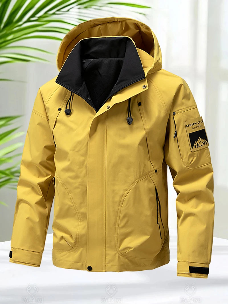 Jaqueta Masculina Impermeável com Zíper Windbreaker Everest