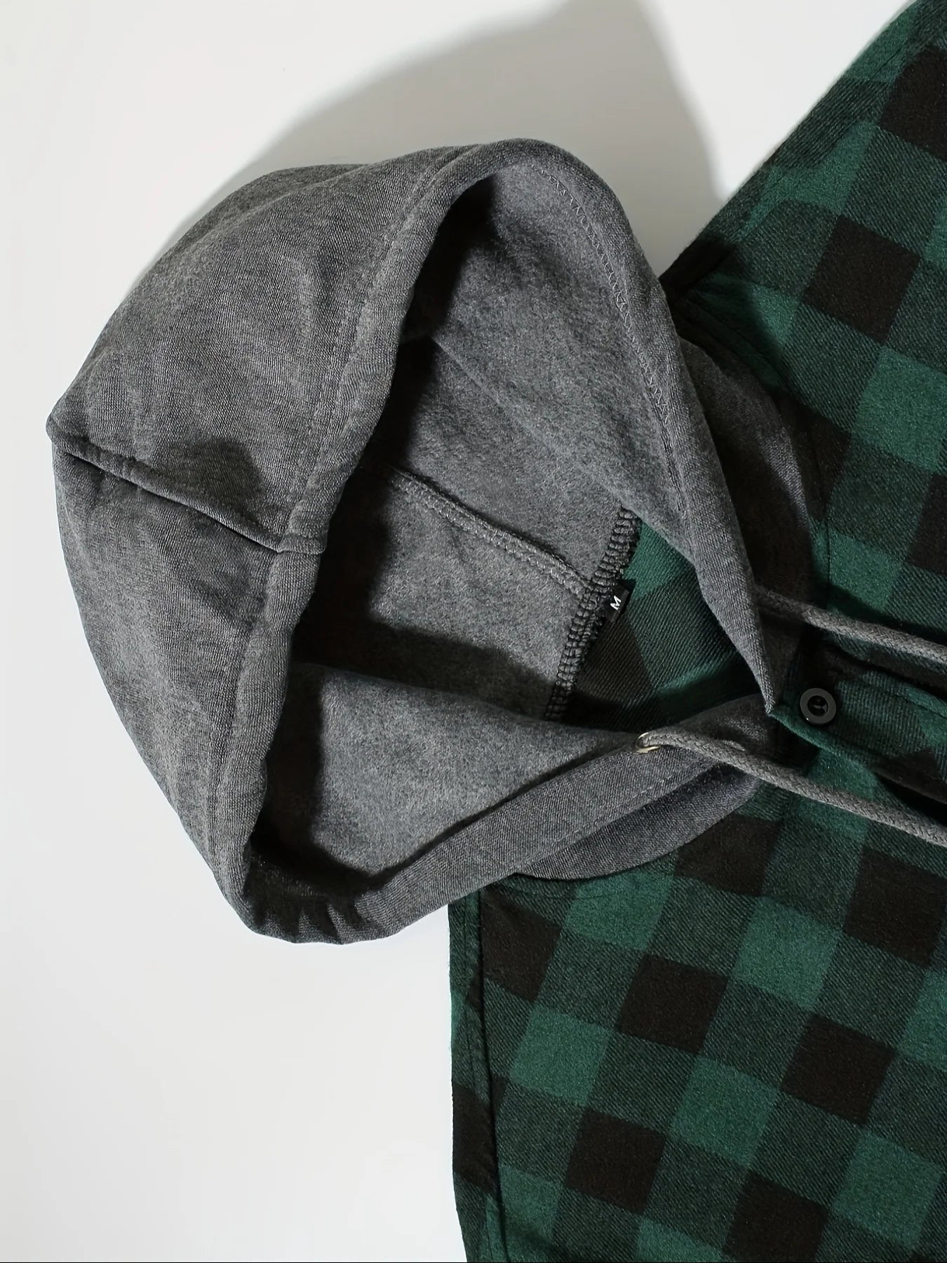 Jaqueta Masculina com Capuz Xadrez Edward