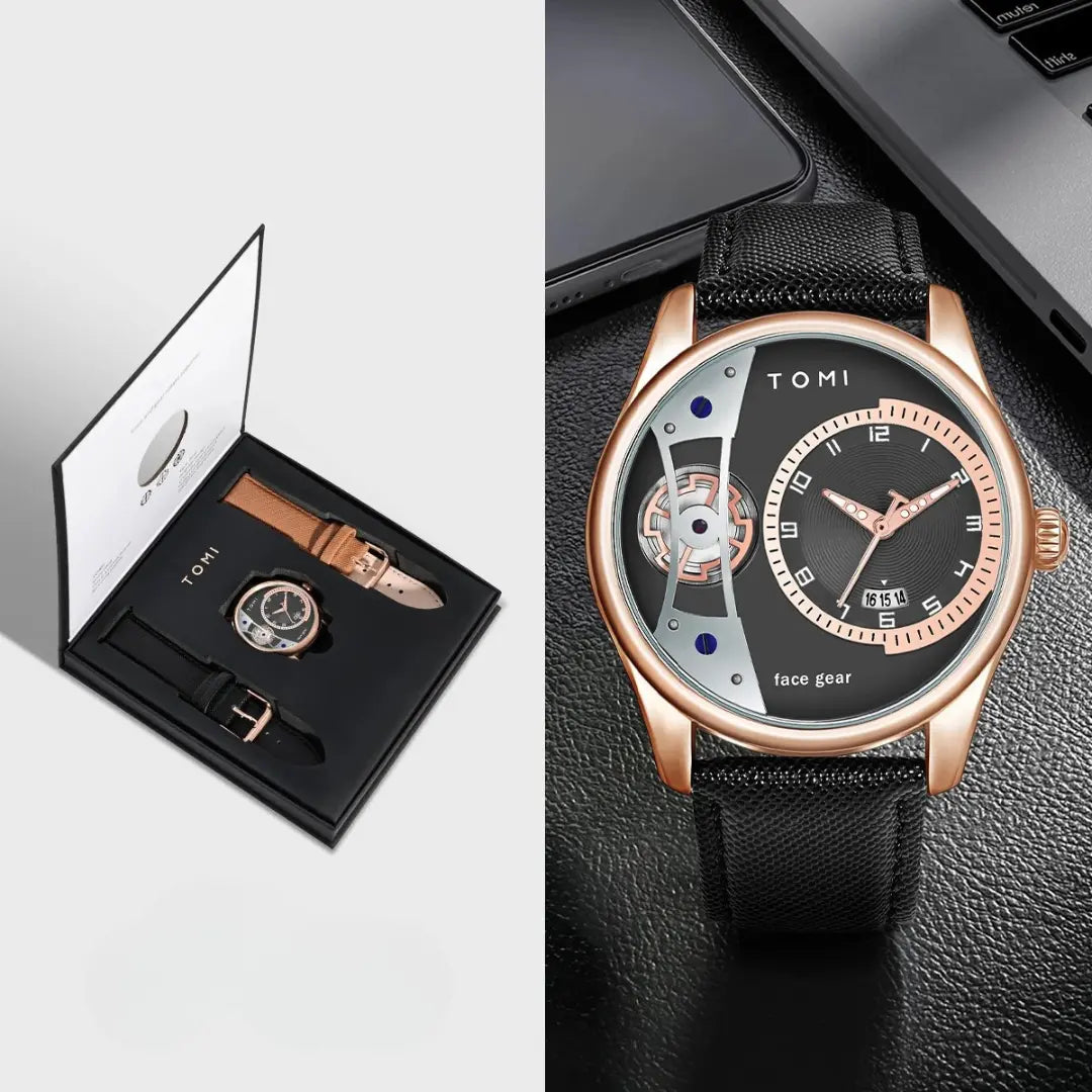 Kit Presente: Relógio Masculino com 2 Pulseiras Hercules