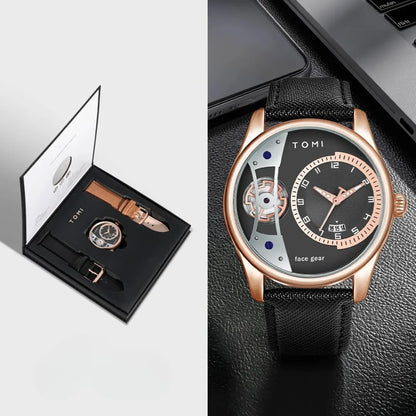 Kit Presente: Relógio Masculino com 2 Pulseiras Hercules