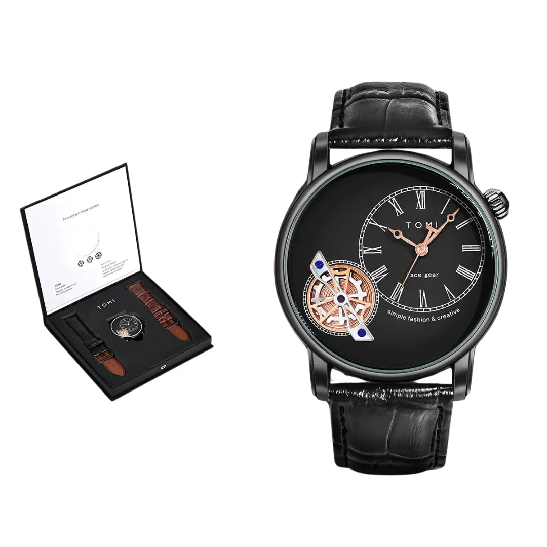 Kit Presente: Relógio Masculino com 2 Pulseiras Poseidon