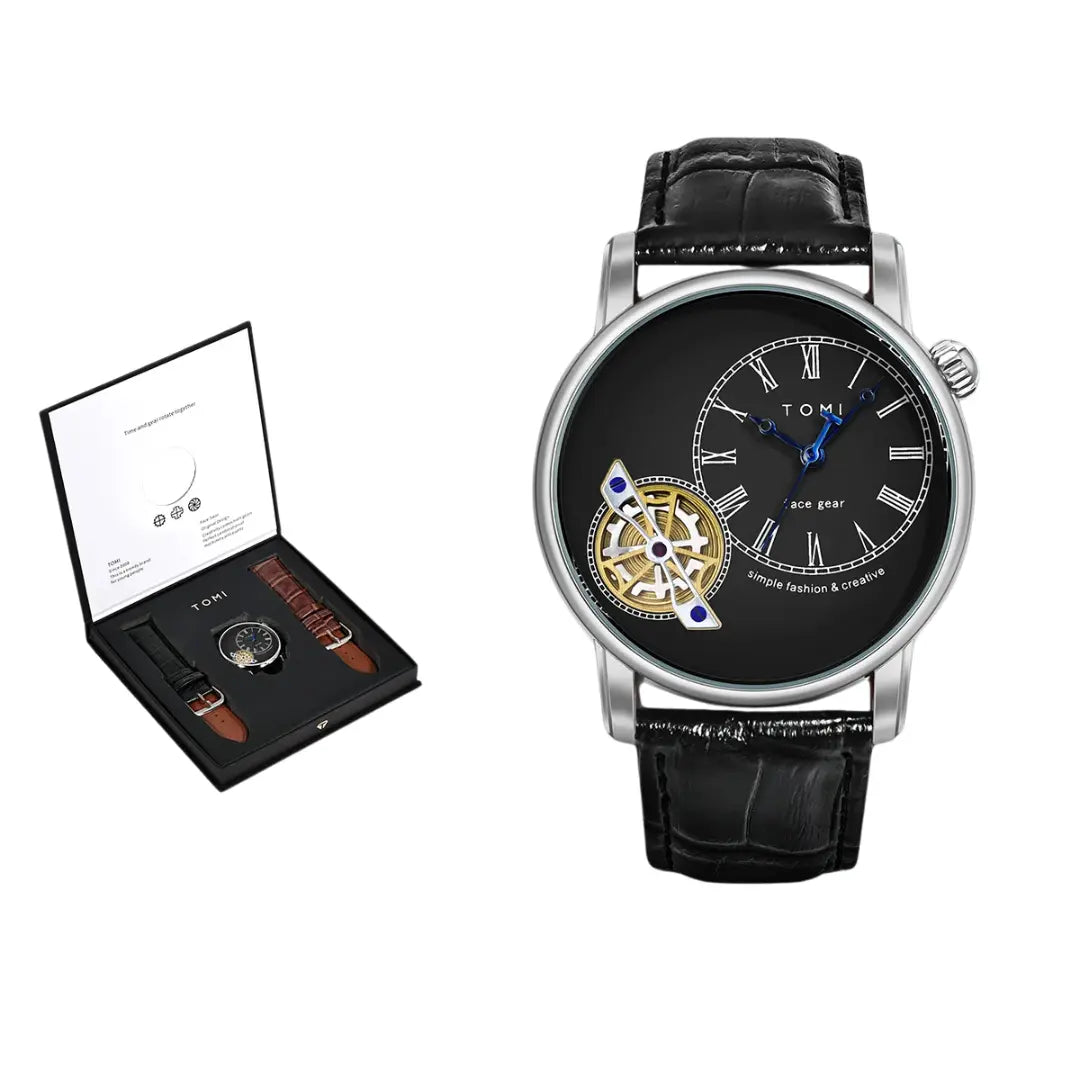 Kit Presente: Relógio Masculino com 2 Pulseiras Poseidon