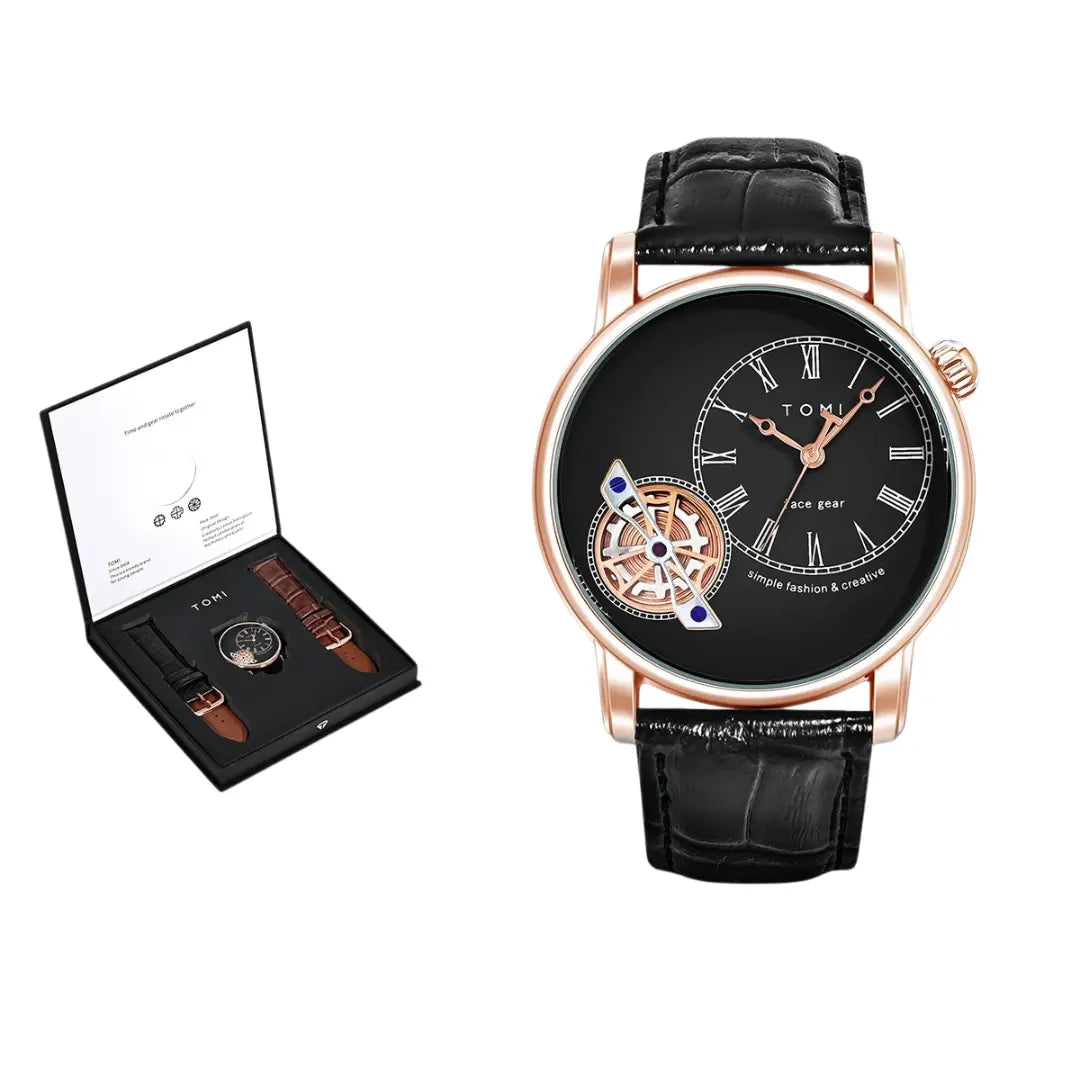 Kit Presente: Relógio Masculino com 2 Pulseiras Poseidon