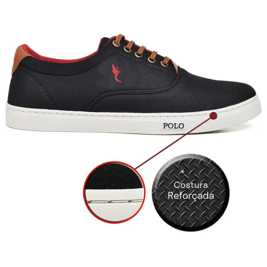 Kit com 3 Pares de Tênis Casual Masculino + Carteira, Relógio e Cinto de Brinde!
