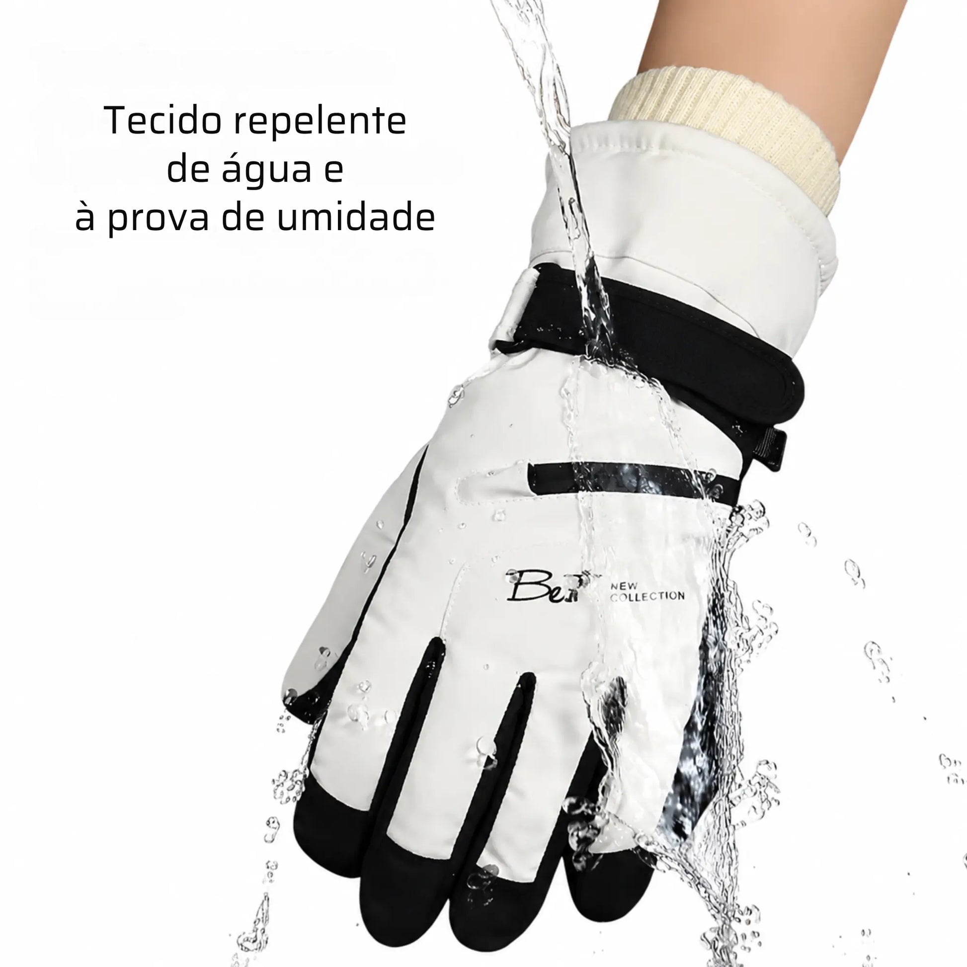 Luva Térmica Unissex Touch Impermeável com Bolso