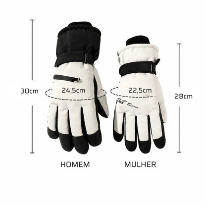 Luva Térmica Unissex Touch Impermeável com Bolso