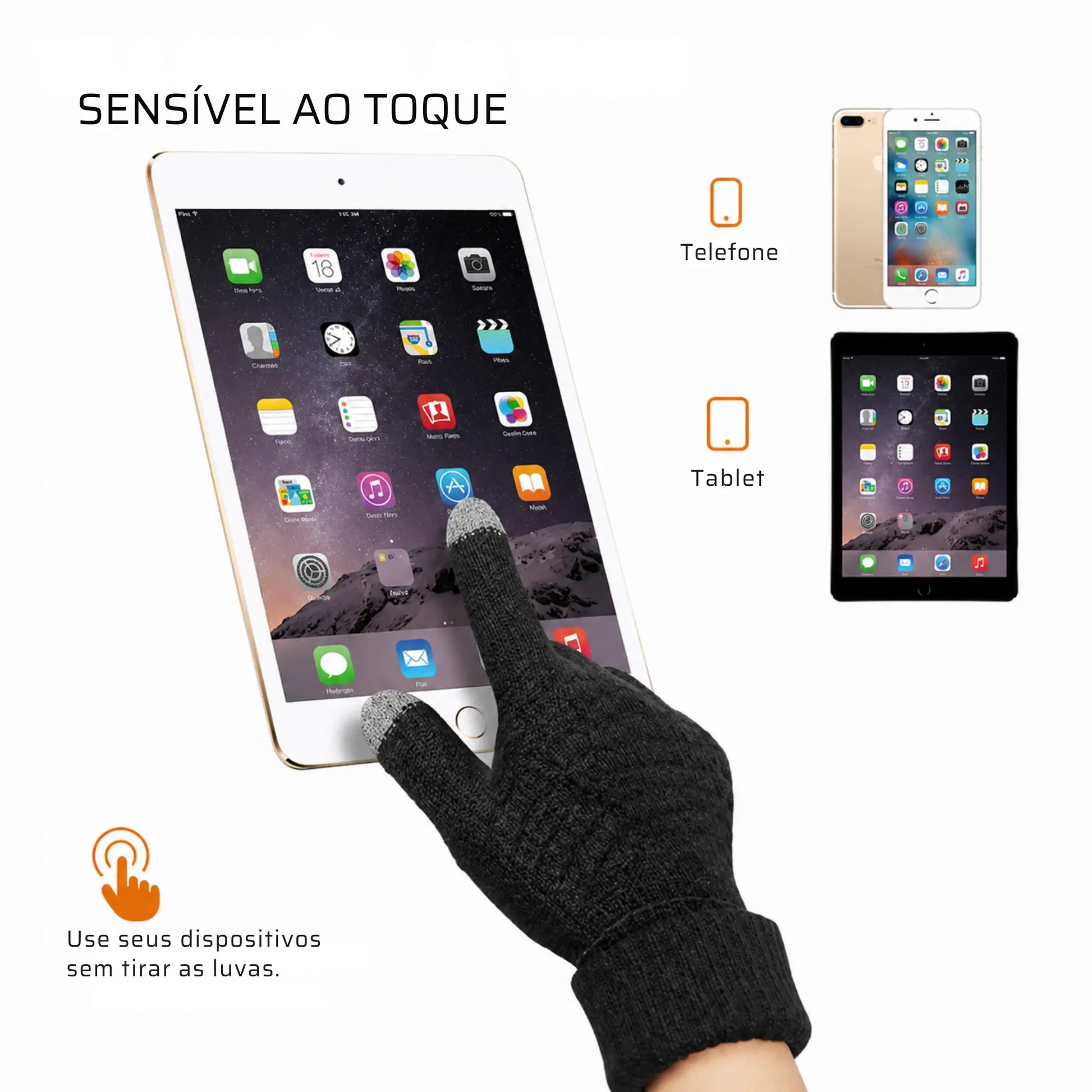 Luva Unissex Quentinha com Touch Warm