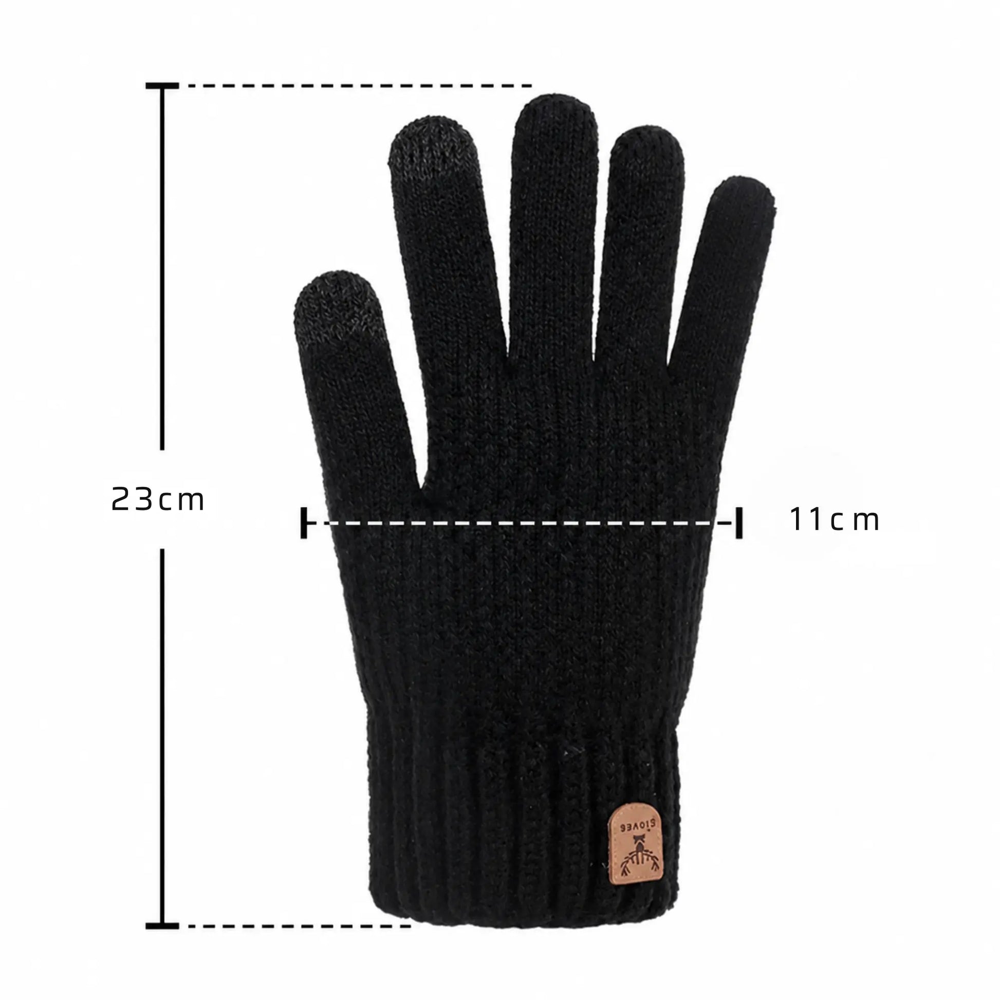 Luva de Inverno Unissex Peluciada Touch Fleece