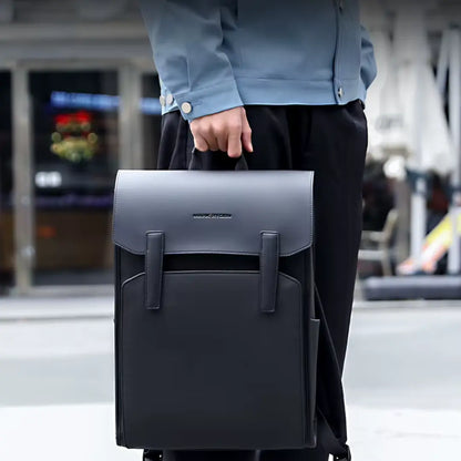 Mochila Masculina em Couro Ecológico Premium Urban