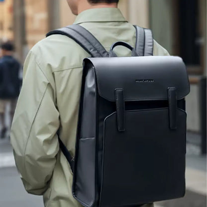 Mochila Masculina em Couro Ecológico Premium Urban