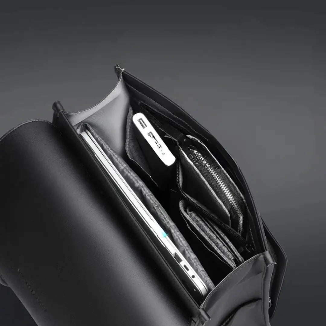 Mochila Masculina em Couro Ecológico Premium Urban
