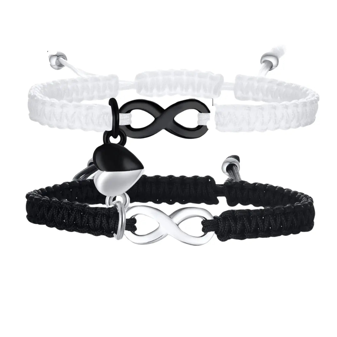 Par de Pulseiras em Paracord Infinito