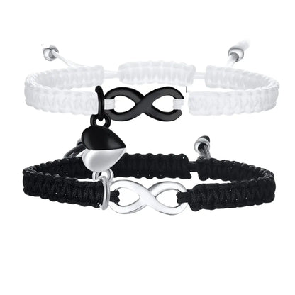 Par de Pulseiras em Paracord Infinito