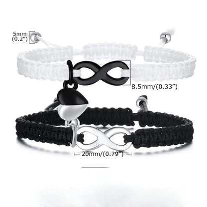 Par de Pulseiras em Paracord Infinito