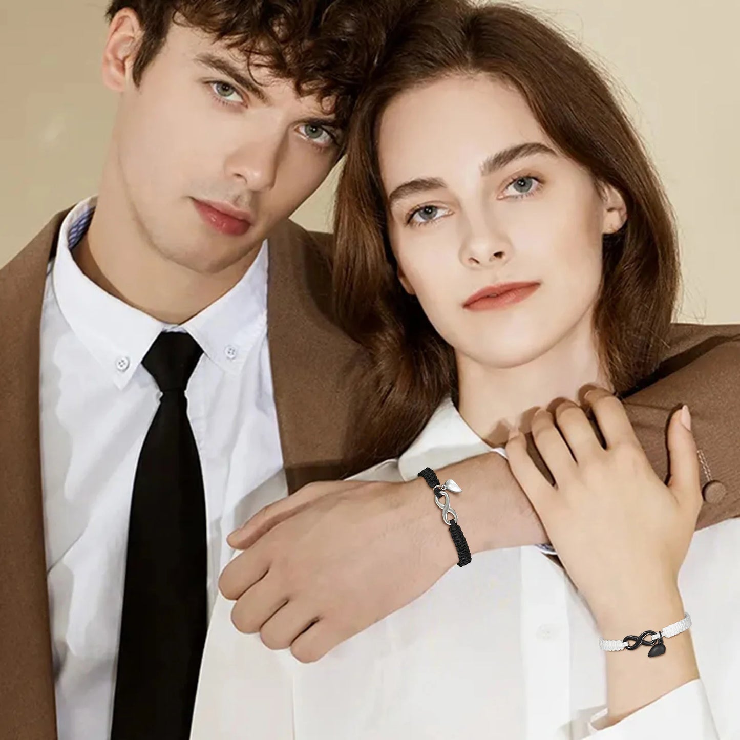 Par de Pulseiras em Paracord Infinito