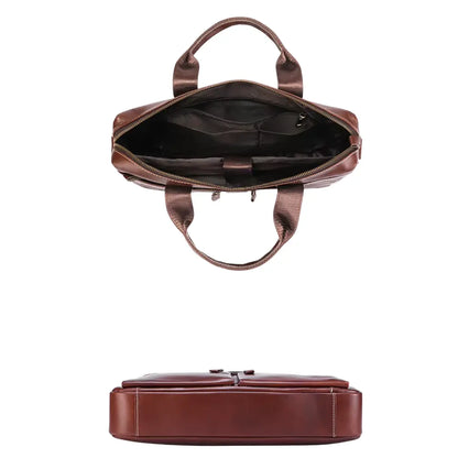 Pasta Executiva Masculina em Couro Legítimo Bullcaptain Classic
