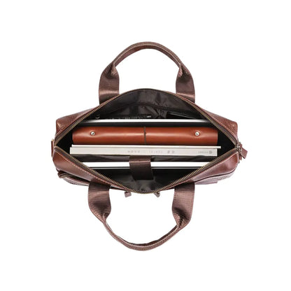 Pasta Executiva Masculina em Couro Legítimo Bullcaptain Classic