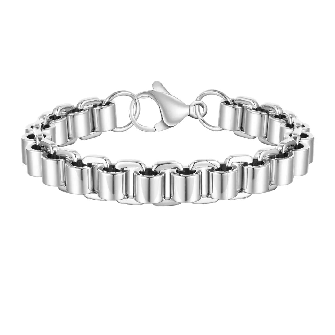 Pulseira Masculina em Aço Bike Link