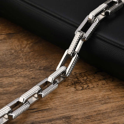 Pulseira Masculina em Aço Lucian