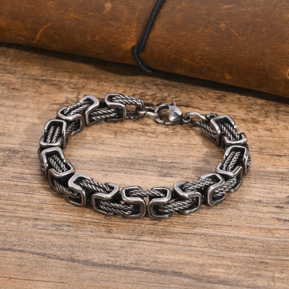 Pulseira Masculina em Aço Vintage VNX