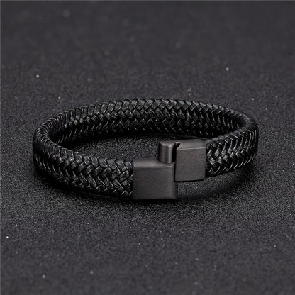 Pulseira Masculina em Couro Dimitrios