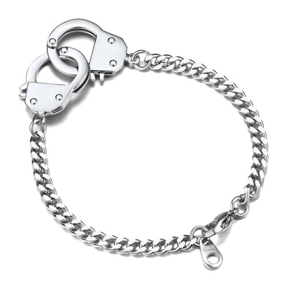 Pulseira Masculina em Aço Inox Algemas