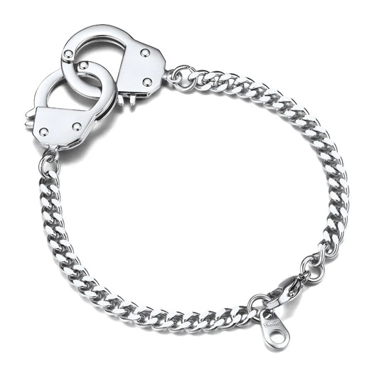 Pulseira Masculina em Aço Inox Algemas
