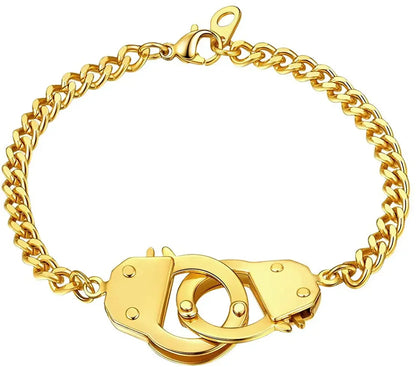 Pulseira Masculina em Aço Inox Algemas