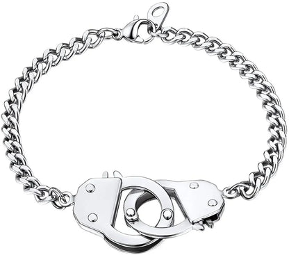 Pulseira Masculina em Aço Inox Algemas