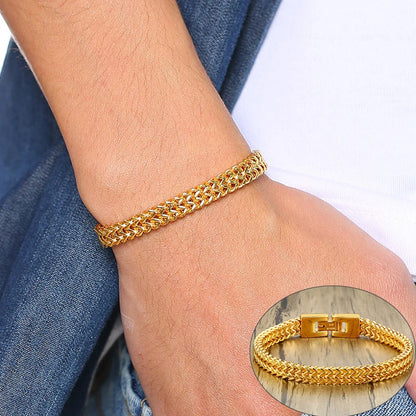 Pulseira Masculina em Aço Inoxidável Cubic Seja Orion Acessórios Masculinos 
