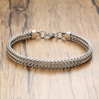 Pulseira Masculina em Aço Inoxidável Cubic Seja Orion Acessórios Masculinos 