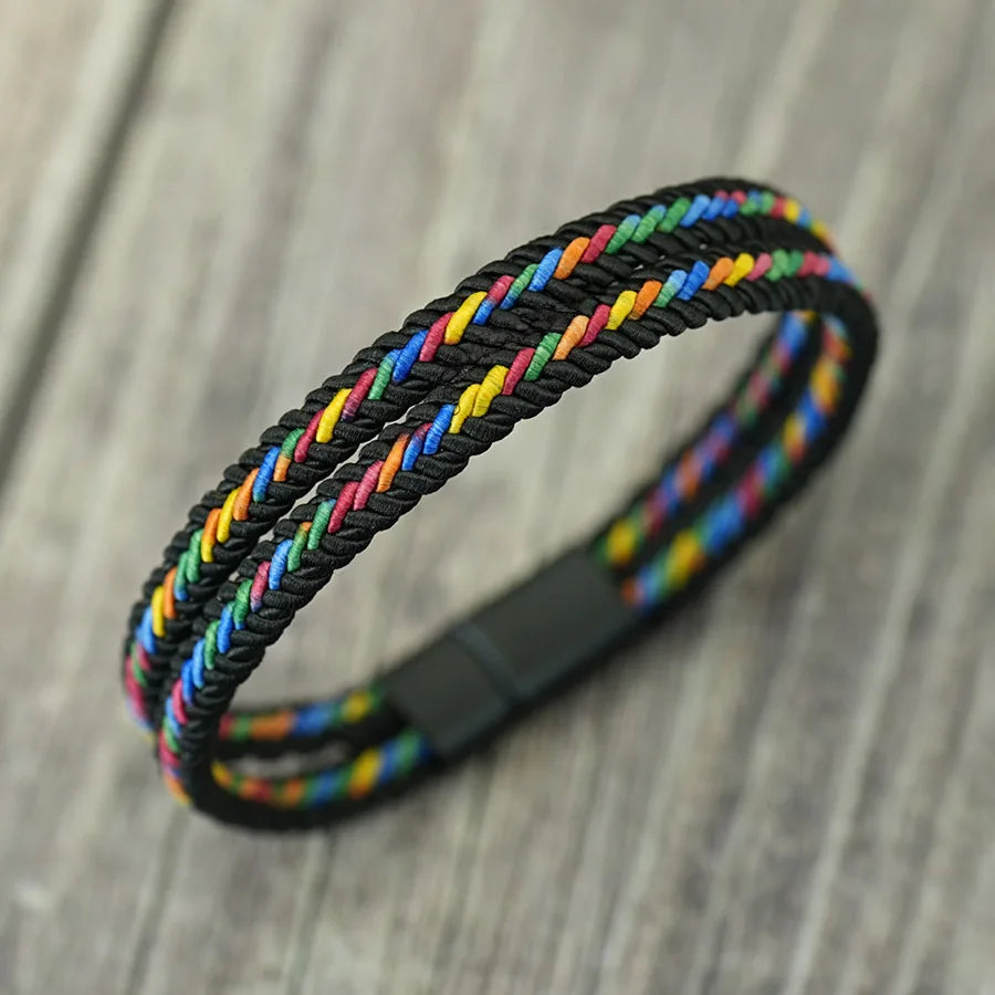 Pulseira Masculina em Paracord Strings