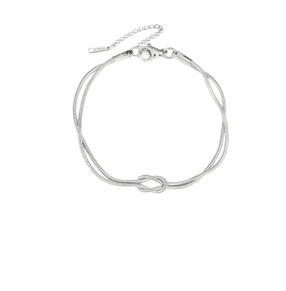 Pulseira Unissex Aço Inox Letra Inicial Rope