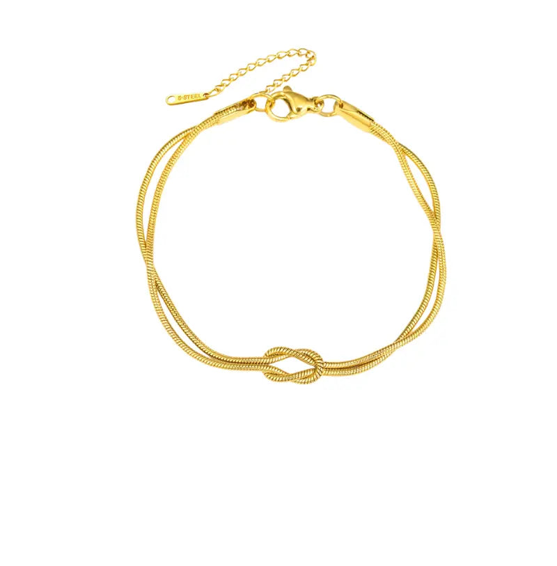 Pulseira Unissex Aço Inox Letra Inicial Rope