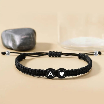 Pulseira Unissex Artesanal com Letra Inicial