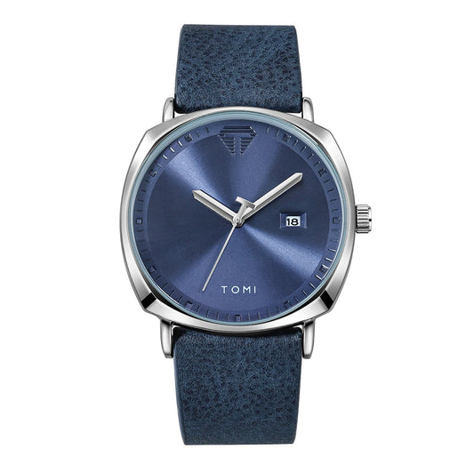 Relógio Masculino Minimalista Pulseira em Couro Achilles
