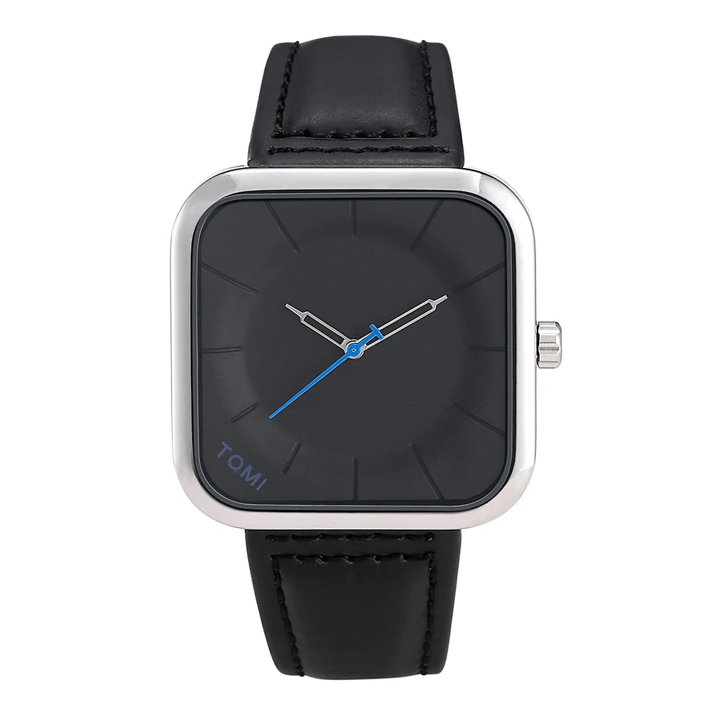 Relógio Masculino Minimalista Quadrado Adonis