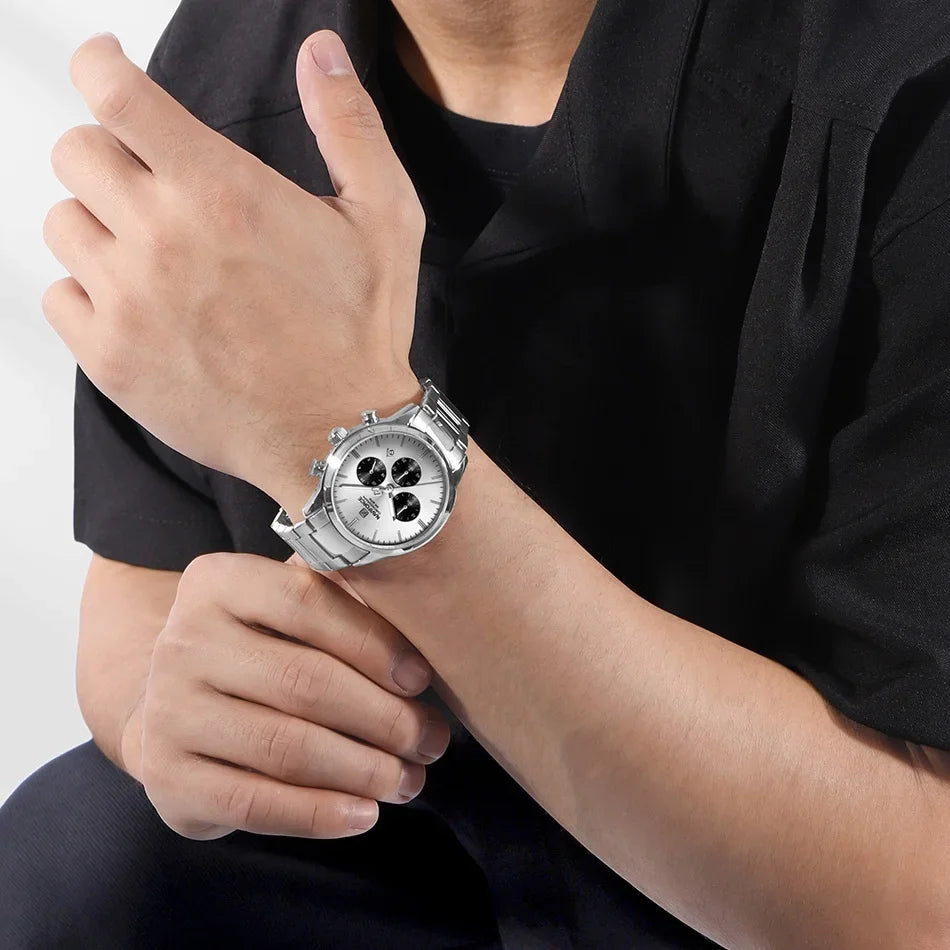 Relógio Masculino Aço Inox 3ATM Quartzo Naviforce Spiculus