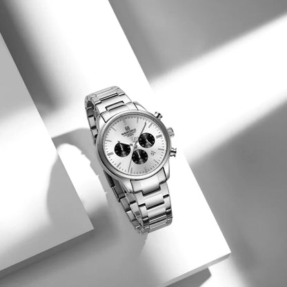 Relógio Masculino Aço Inox 3ATM Quartzo Naviforce Spiculus