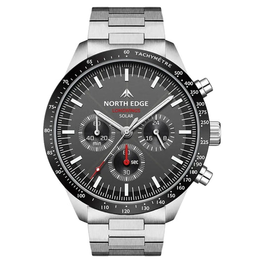 Relógio Masculino Aço Inox North Edge Solaris