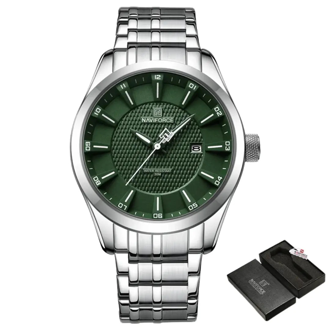 Relógio Masculino Aço Inox Quartzo Carbon