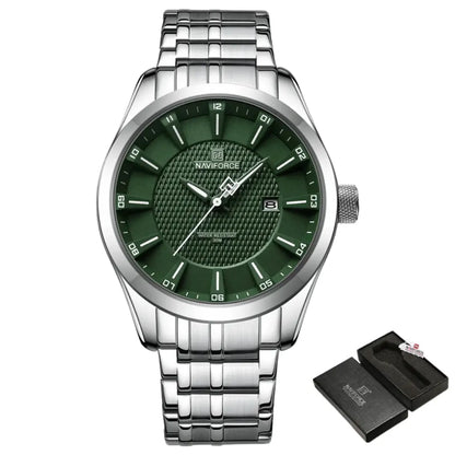 Relógio Masculino Aço Inox Quartzo Carbon