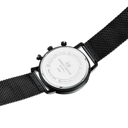 Relógio Masculino Aço Inox Quartzo Hannah Martin Deluxe