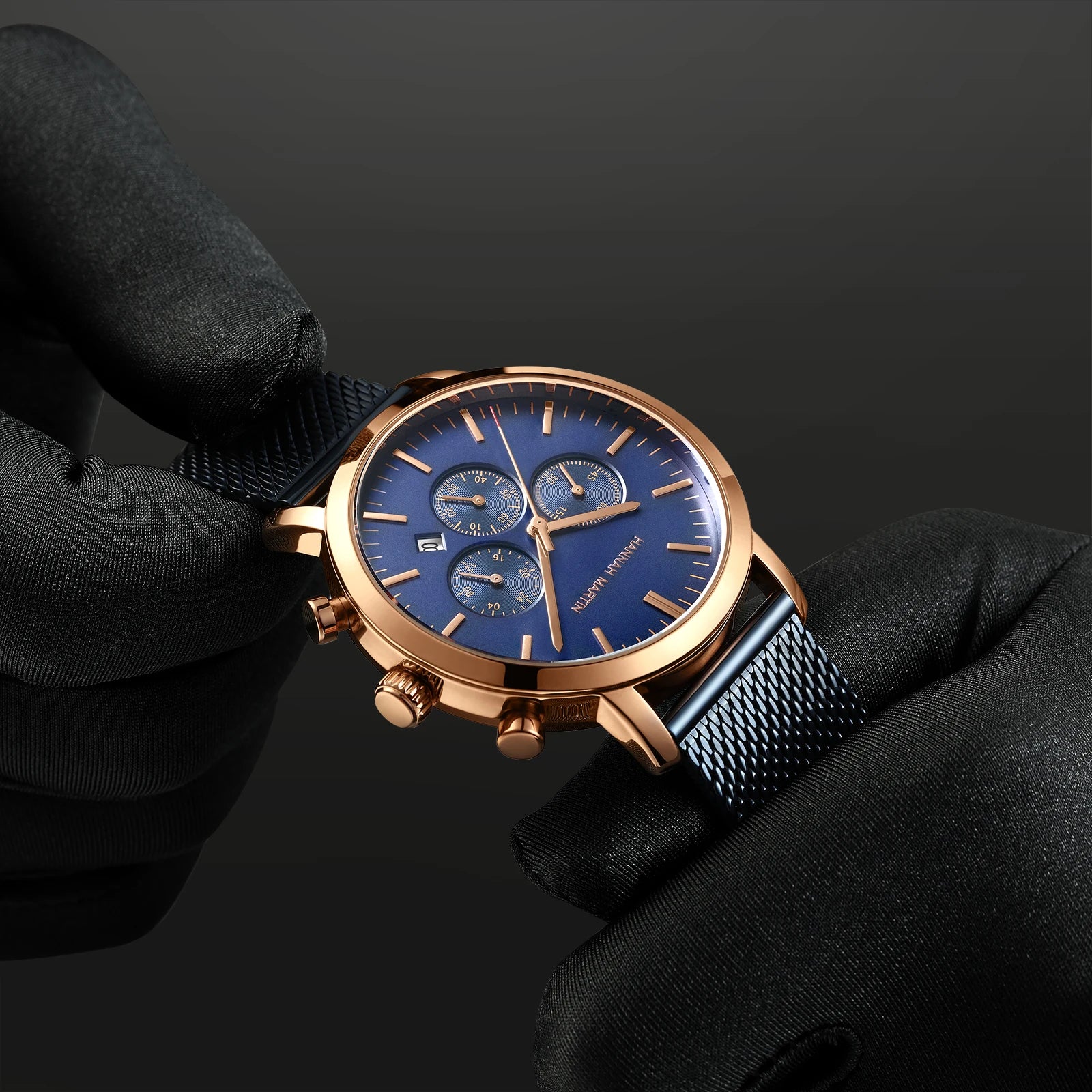 Relógio Masculino Aço Inox Quartzo Hannah Martin Lux