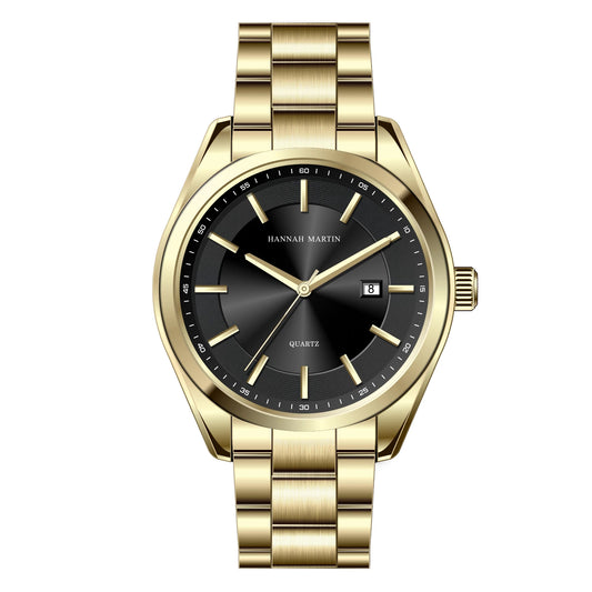 Relógio Masculino Aço Inox Quartzo Hannah Martin Stainless