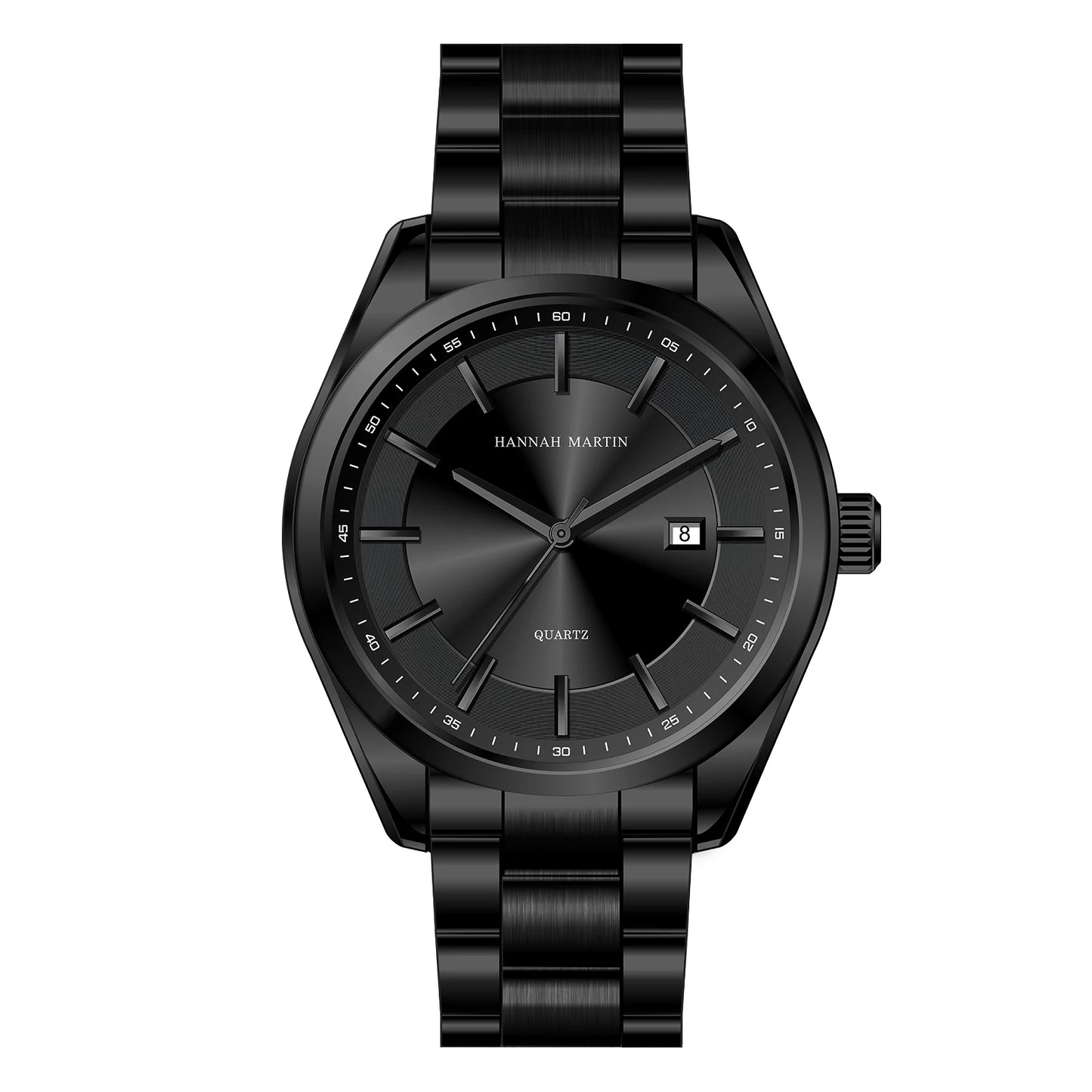Relógio Masculino Aço Inox Quartzo Hannah Martin Stainless